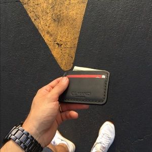 Handmade personalized cardholder wallet for men